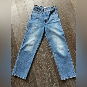 Levi's Ribcage Straight Ankle Blue Jeans